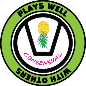 Swinger T-Shirt, Consensual, Upside down Pineapple, Polyamory - SVG/DXF (Digital File Only)