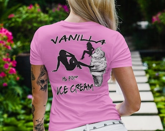 Vanilla is for Ice Cream Swinger T-shirt design ,SVG EPS Cricut, Funny Adult T-Shirt