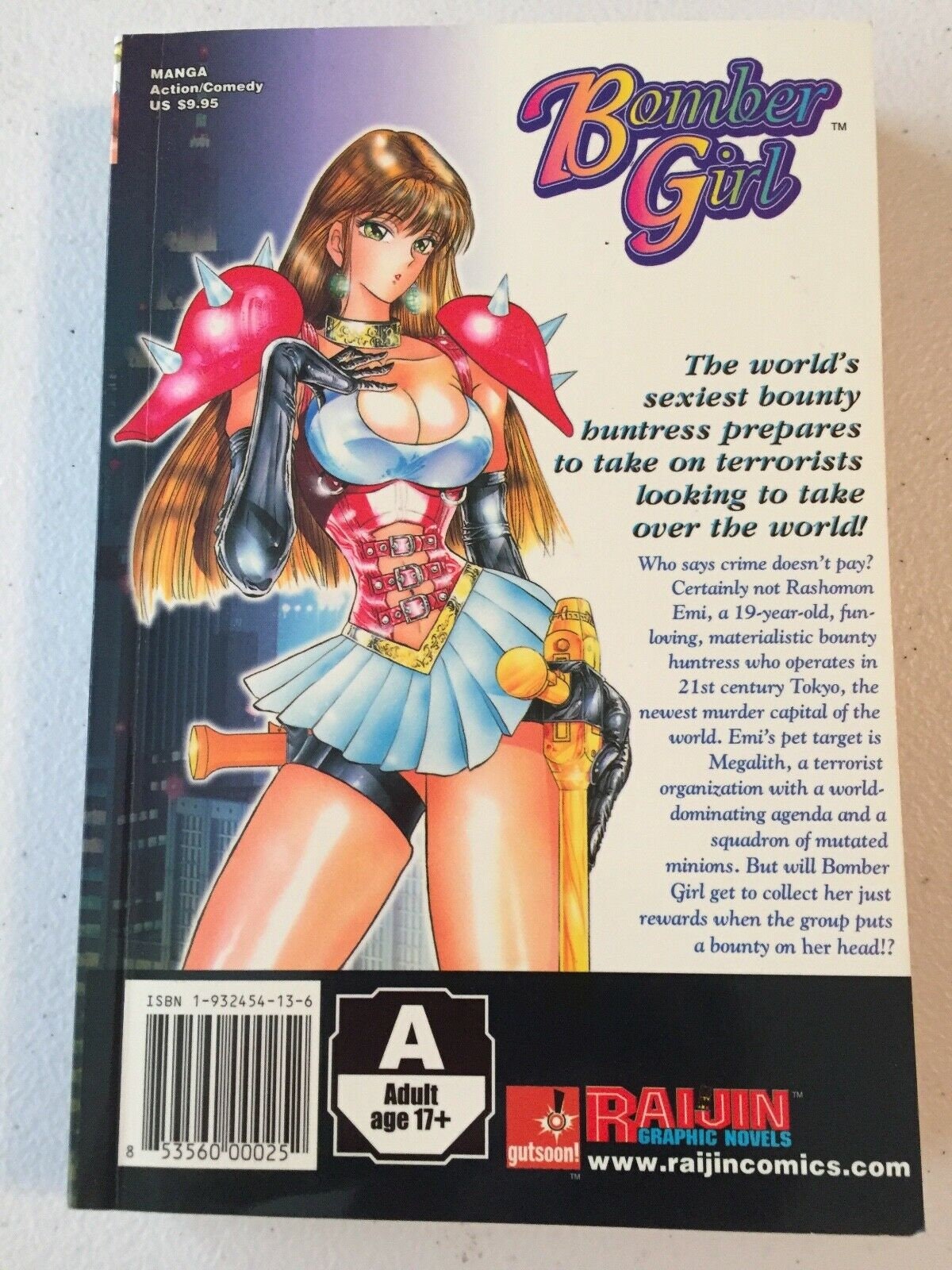 BOMBER GIRL By Niwano Makoto Manga Raijin Graphic Novels Brand New 2003 1st  Print