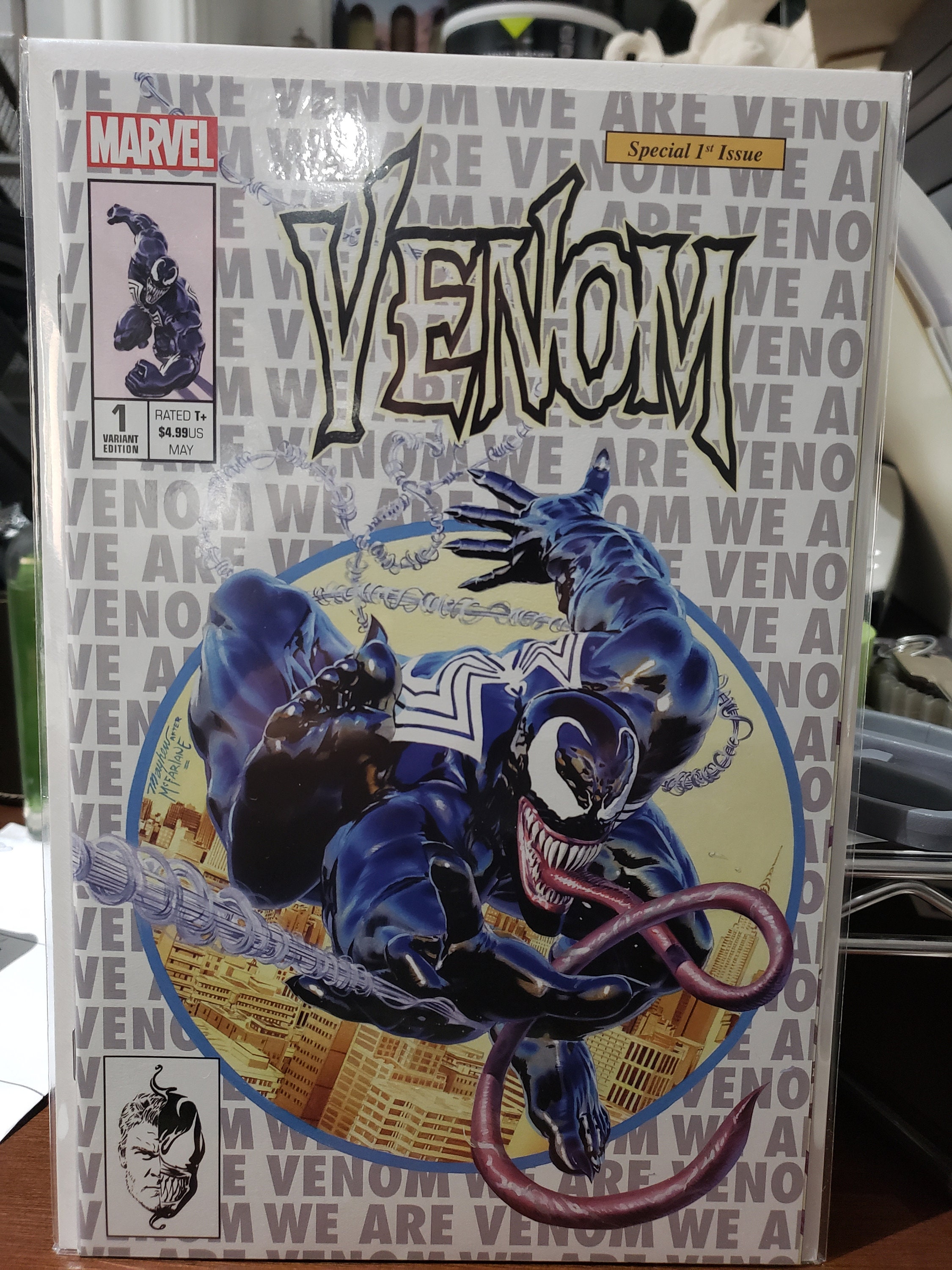 Venom 1 Mike Mayhew KRS Comics Variant Set White & Silver - Etsy Finland