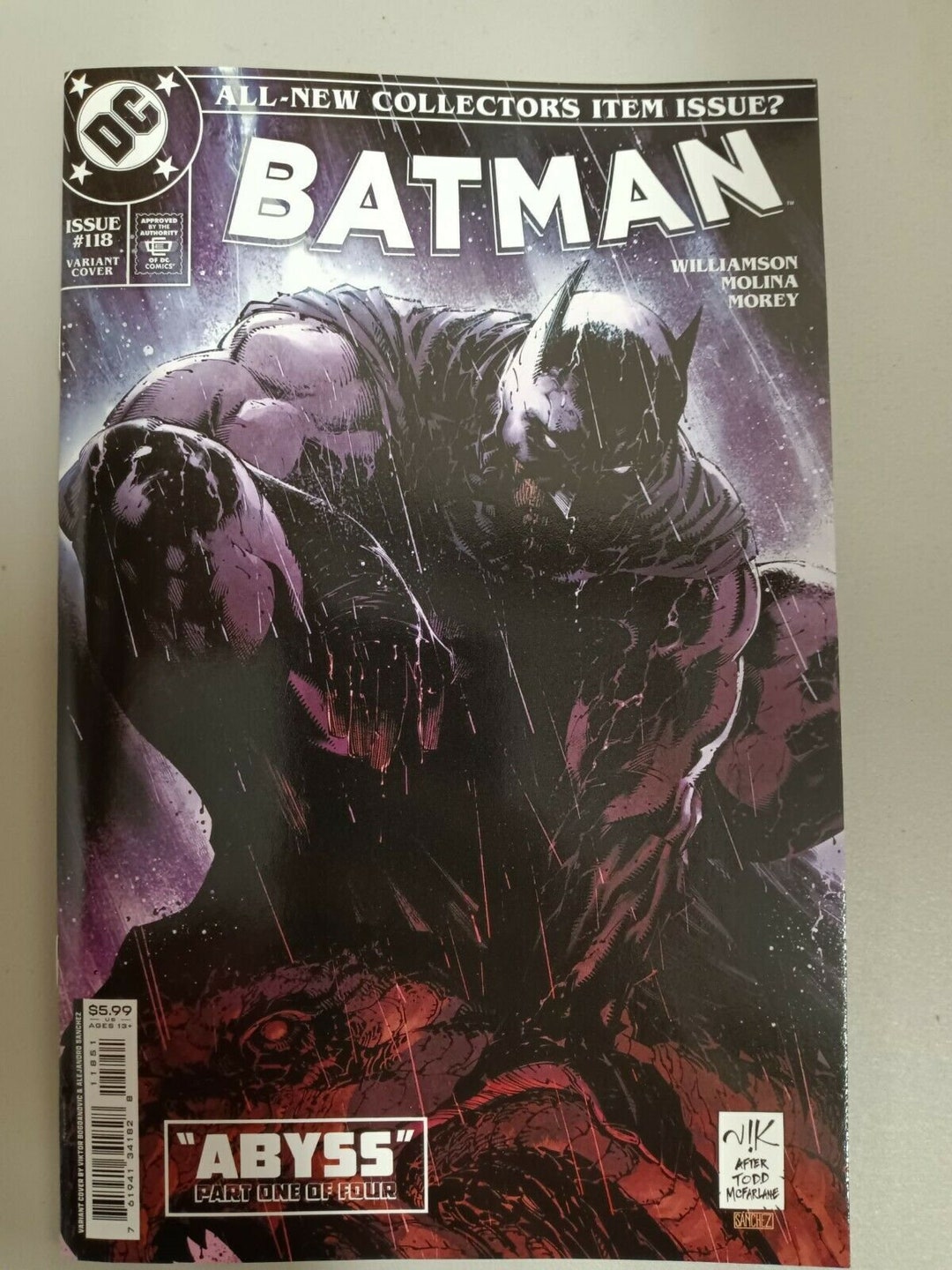 Batman 118 Todd Mcfarlane Homage Variant NM - Etsy