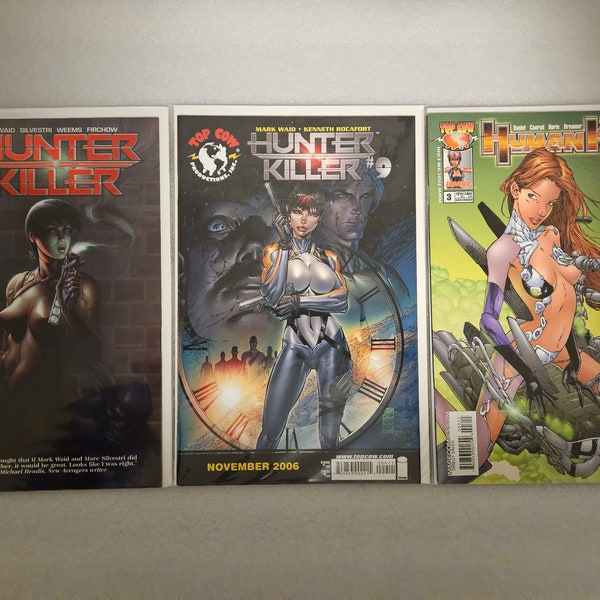 Hunter Killer Set of 9 Rare Comic Con Foil Variants Silvestri Linsner All NM