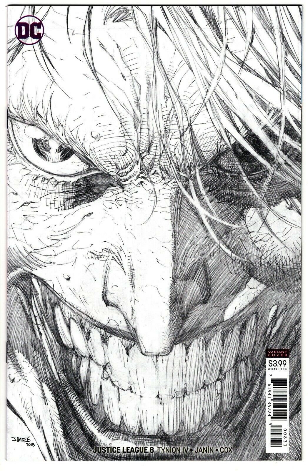 JUSTICE LEAGUE 8 Sketch Variant 1:100 Jim Lee JOKER Dc Comics - Etsy  Australia