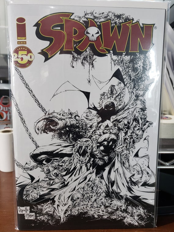 Spawn 250 Todd Mcfarlane Black & White Sketch 1:50 VARIANT - Etsy