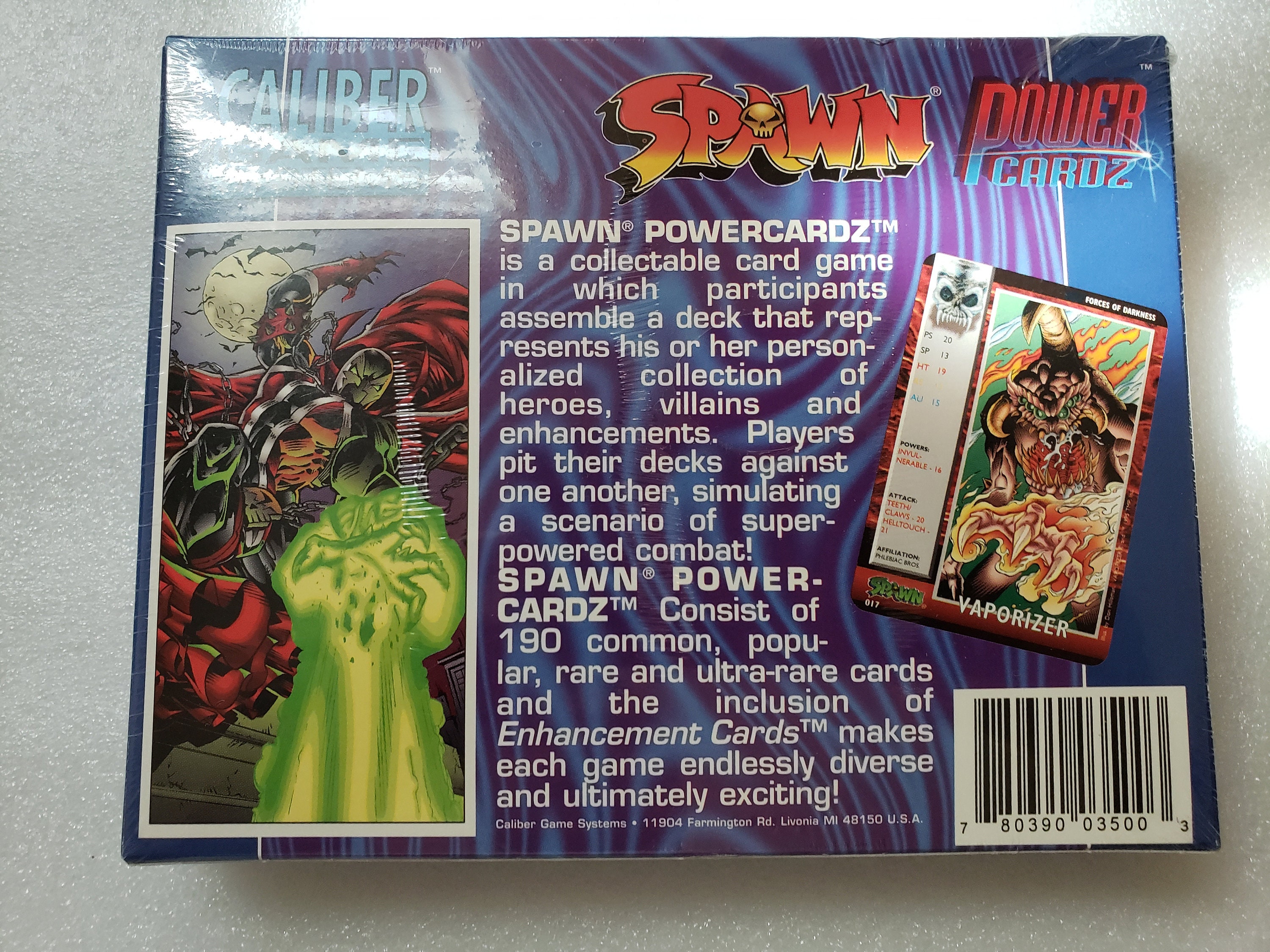 Spawn Power Cardz Box Image Caliber and Power Primer Plus Starter