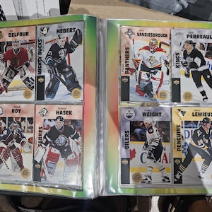 1996-97 Kraft Oberdeck NHL Hockey Komplettes Werksset in Ringmappe