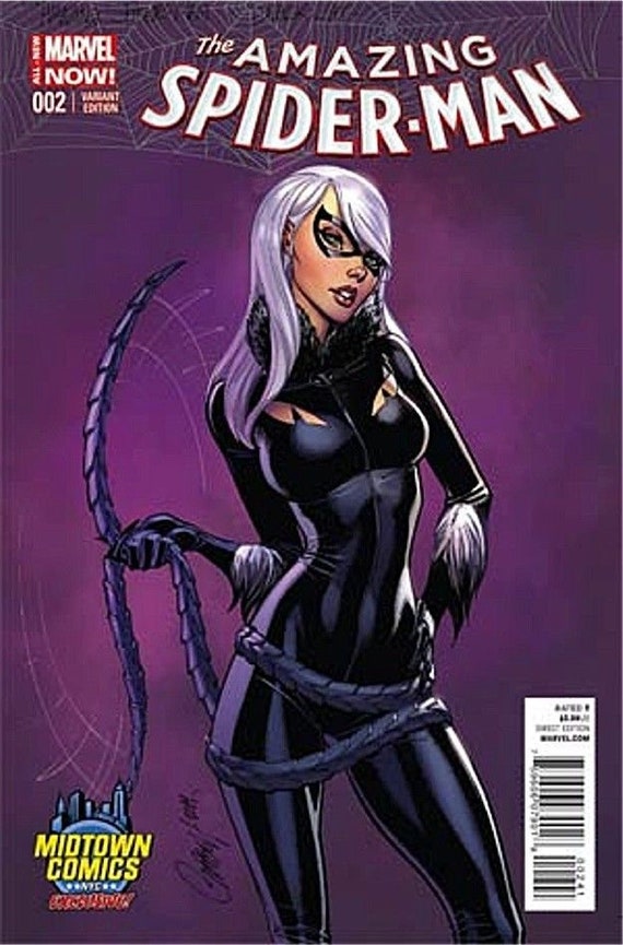AMAZING SPIDER-MAN #2 Vol 3 J. Scott Campbell Black Cat Color Variant Nm