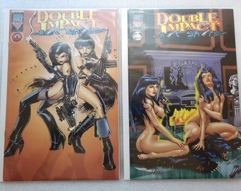 Double Auswirkungen Hot Shots #1 Set von sechs Varianten Comics