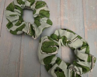Pickle Print Scrunchie
