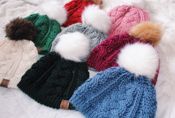 Handmade Cable Knit Crocheted Women display picture 3