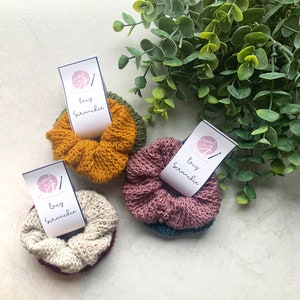Crochet Lacy Scrunchies (Set of 2)
