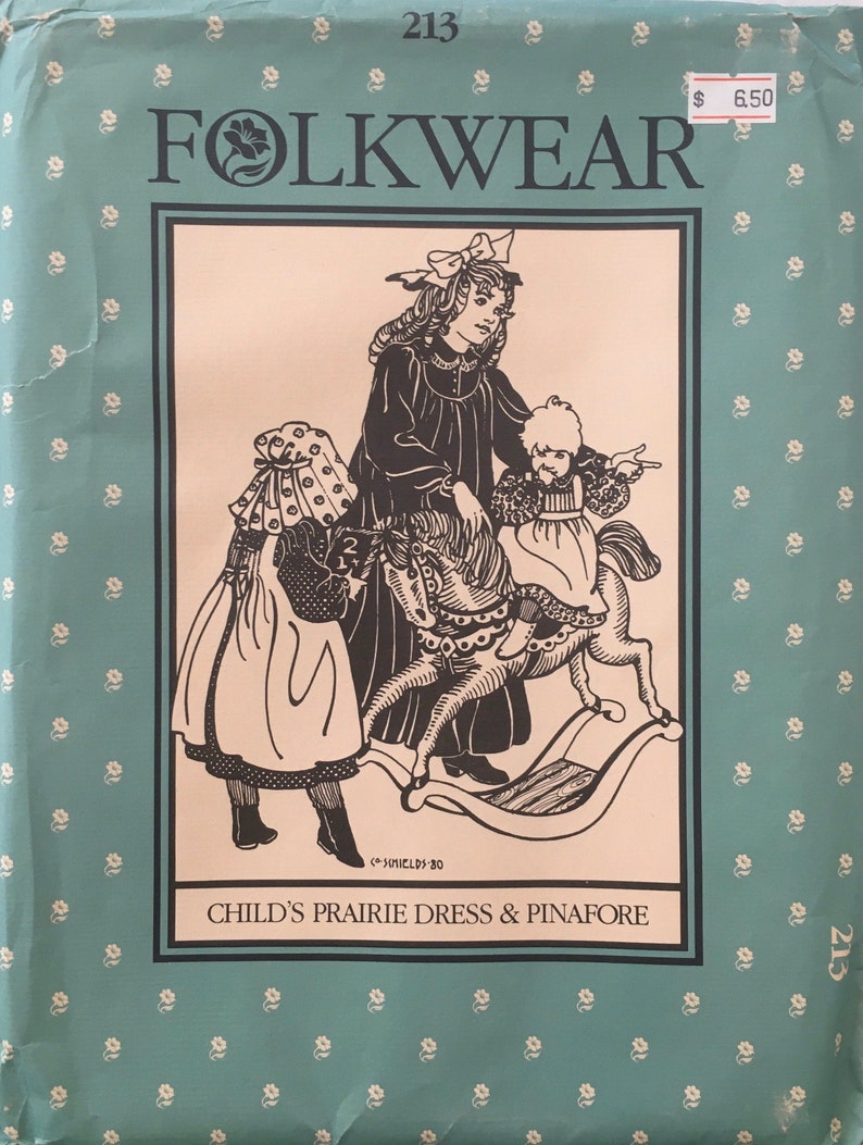 Child/'s Prairie Dress /& Pinafore 213 girl/'s sizes 2-10 Folkwear