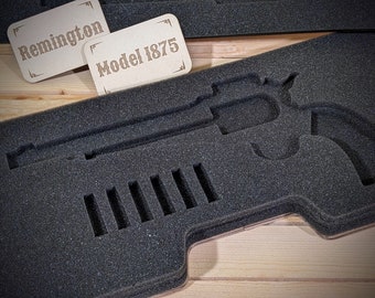 Custom-fit case insert for the original plastic case of the Crosman Remington 1875