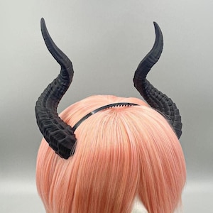 Succubus Spiral Hörner - 3D Gedruckte Cosplay Hörner für LARP & Fantasy Rollenspiel
