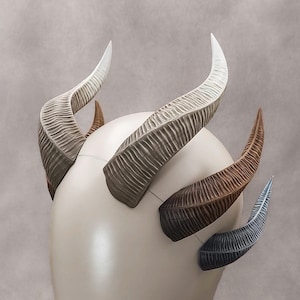 NEW! Fantasy Tiefling Horns – Hand-Painted Demon Horns for Cosplay & Costumes