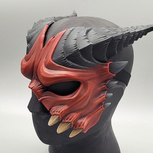Leather Great Dragon Mask 2.0 Etsy
