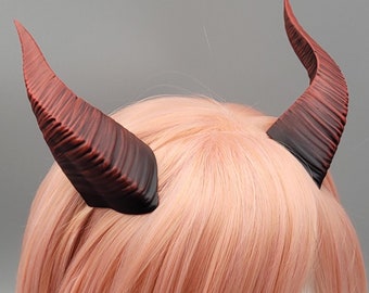 Twisted Fable Dragon Horns - Painted Horns for RPG & LARP Cosplay