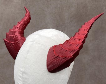 Demonic Horns • 3D Printed Fantasy Horns For Cosplay, LARP and Roleplay
