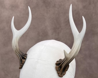 Cosplay Antlers - Painted Fantasy Deer Horns for LARP, RPG and Costume Play