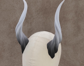 Sylvan Horns • Hand-painted Spiral Fantasy Horns for Cosplay, LARP and Roleplay