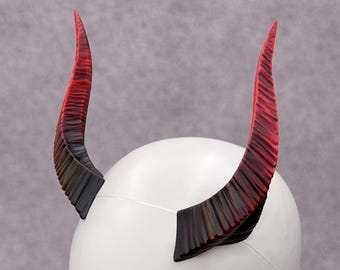 Twist Horns - Painted Cosplay Demon & Fantasy LARP Horns