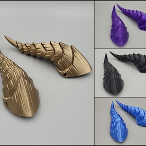 Horns for cosplay 3D printed