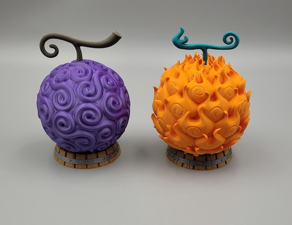 3D Printed Devil Fruit Mera Mera No Mi Gomu Gomu No Mi Inpired One Piece  Ace Luffy Decoration Various Sizes 