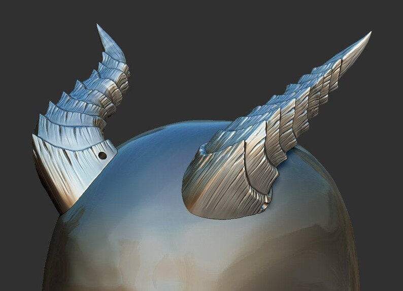 Horns 3D Model STL for Cosplay Etsy Canada