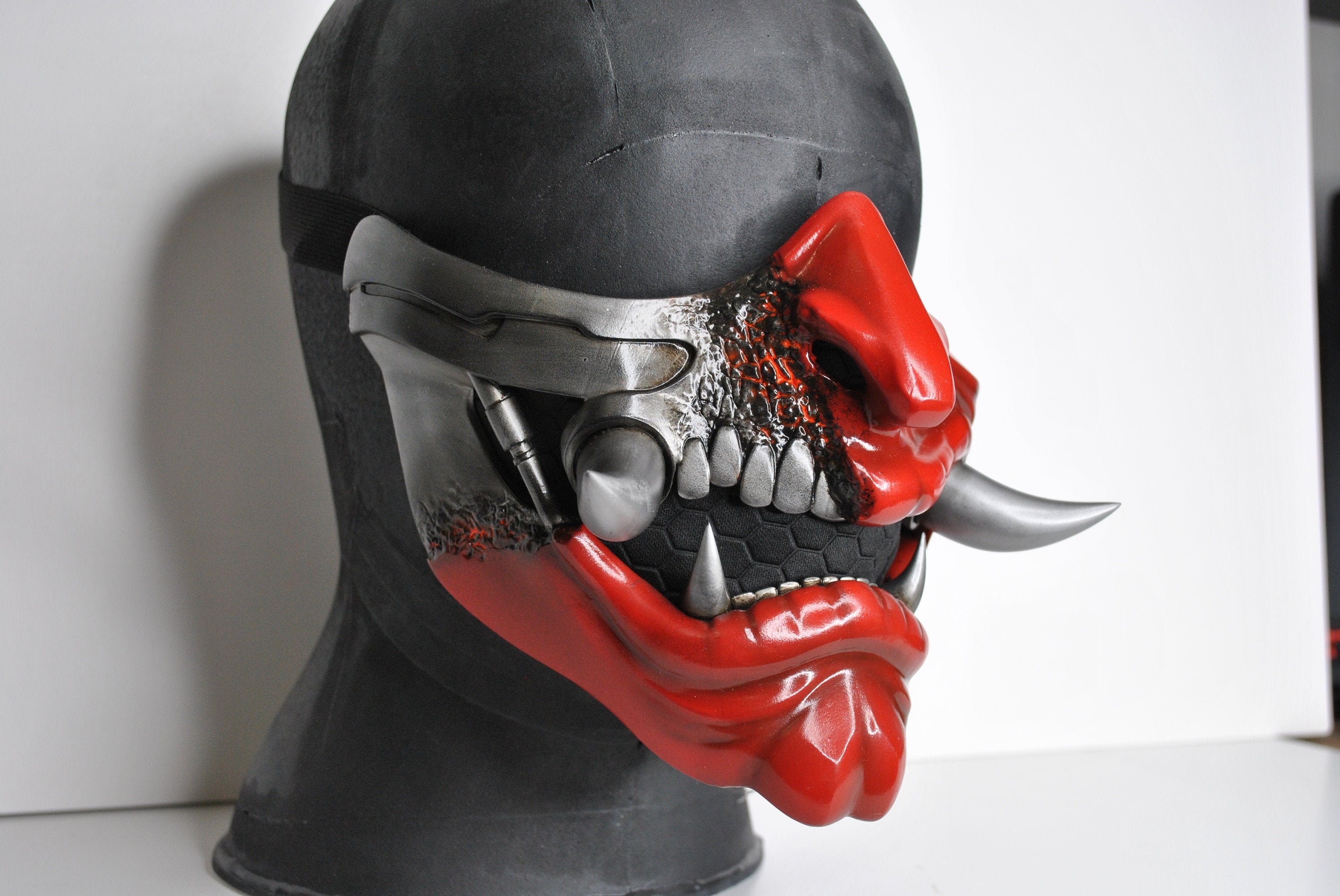 Demon Mask - Etsy Demon Mask - Etsy