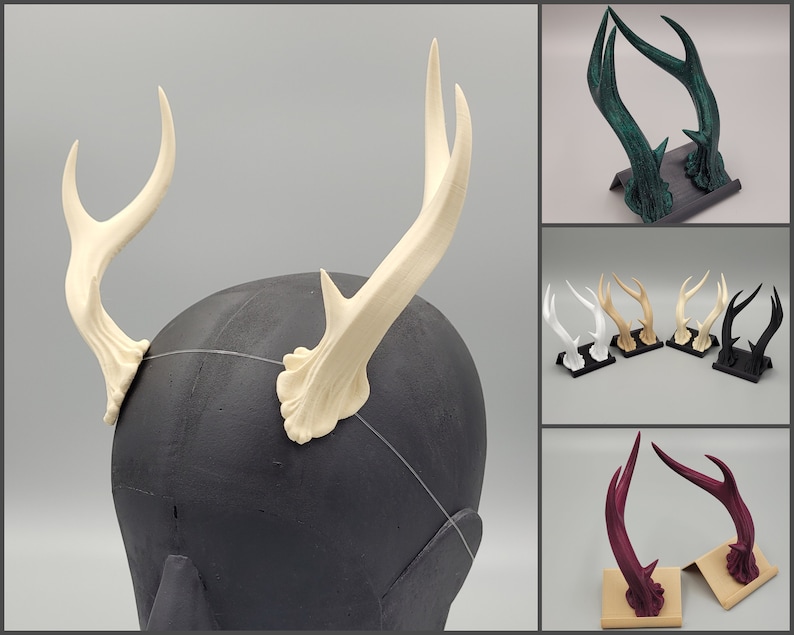 3D Printed Antlers for Cosplay Etsy