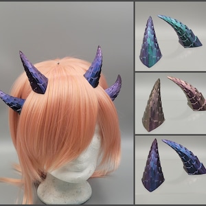 Color-shifting Dragon horns various sizes