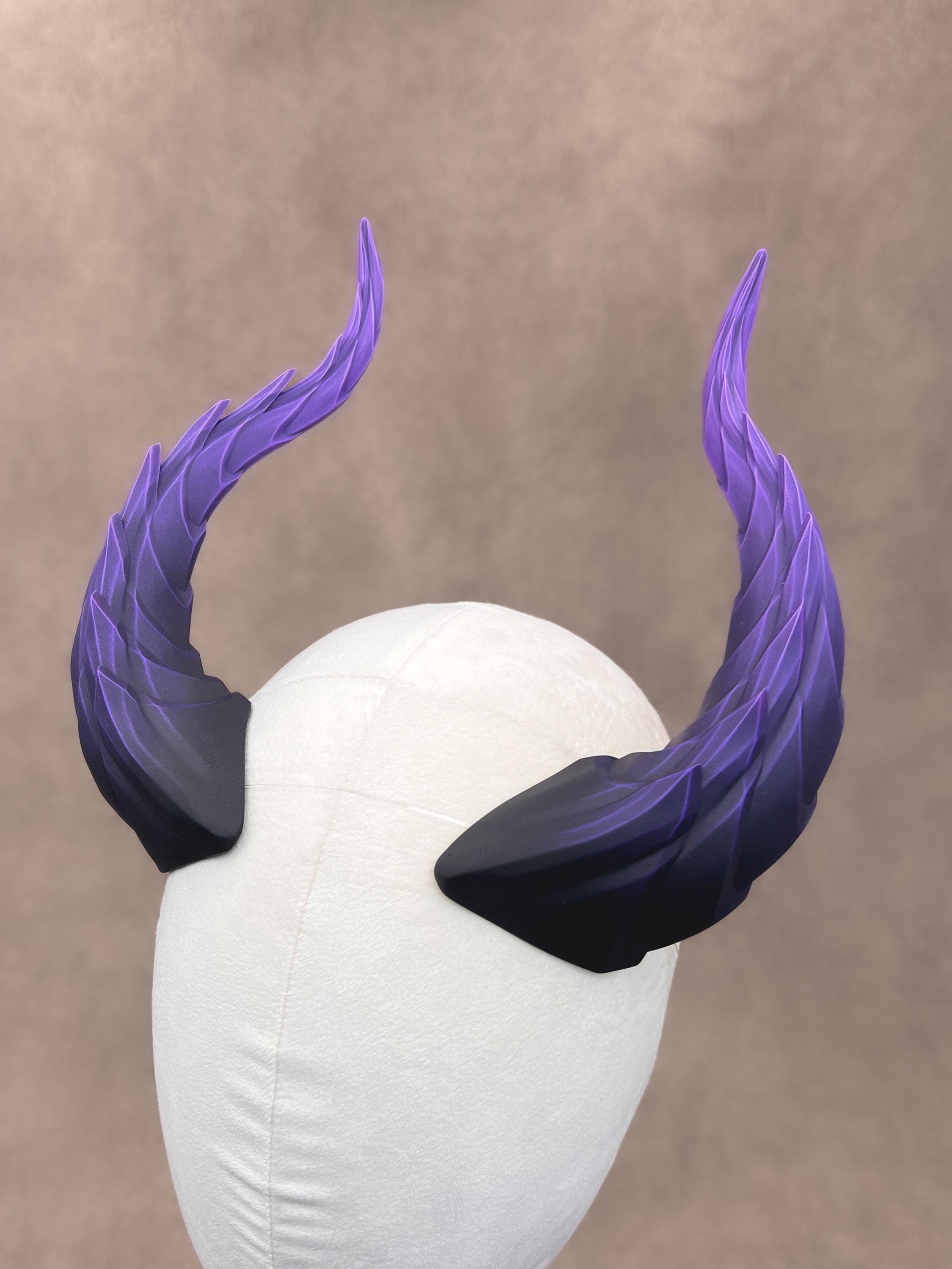 Dragon Demonic Horns - Color shift Headband Dragon Horns Headband Costume main image 2