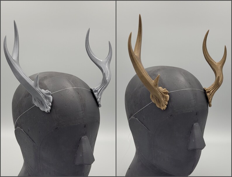 3D Printed Antlers for Cosplay Etsy