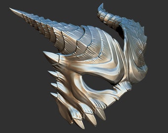 Dragon mask 3D model (STL)