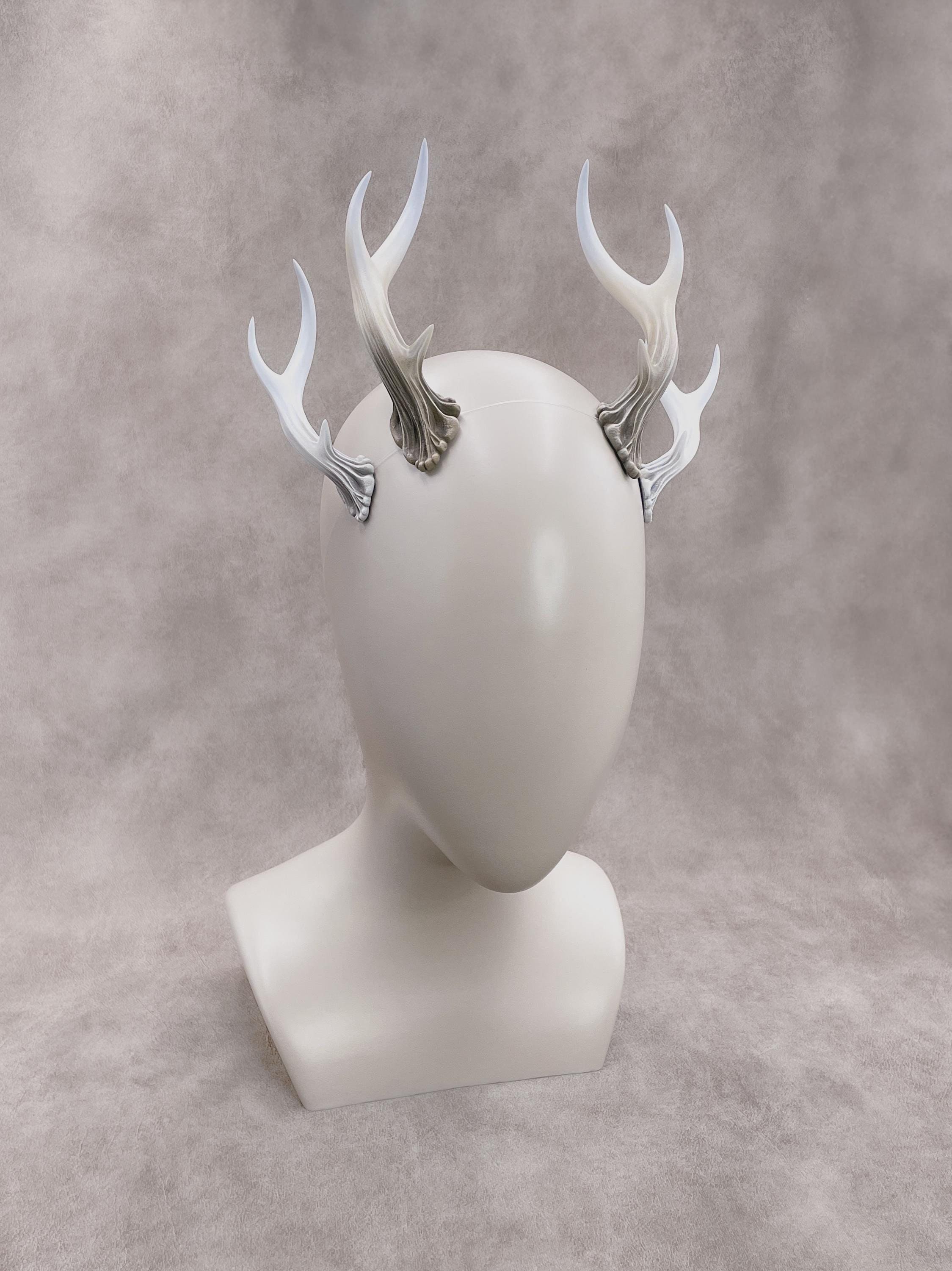 Cosplay Antlers - Painted Fantasy Deer Horns for LARP, RPG and Costume Play