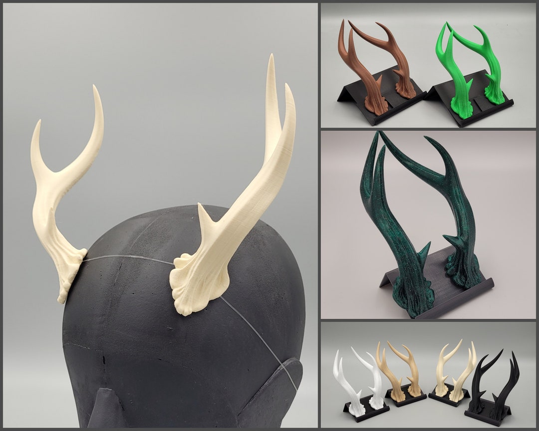 3D Printed Antlers for Cosplay Etsy
