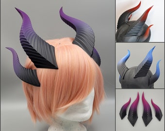 Maleficent inspired dragon horns headpiece VARIOUS COLORS