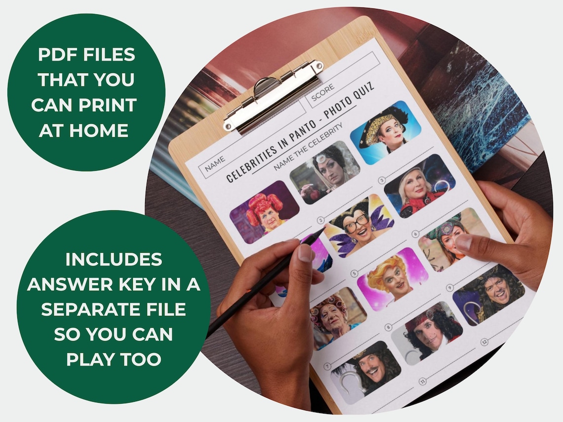 Trivia Sp Celebrity Panto Christmas Picture Quiz – Printable Funny Xmas Trivia ...