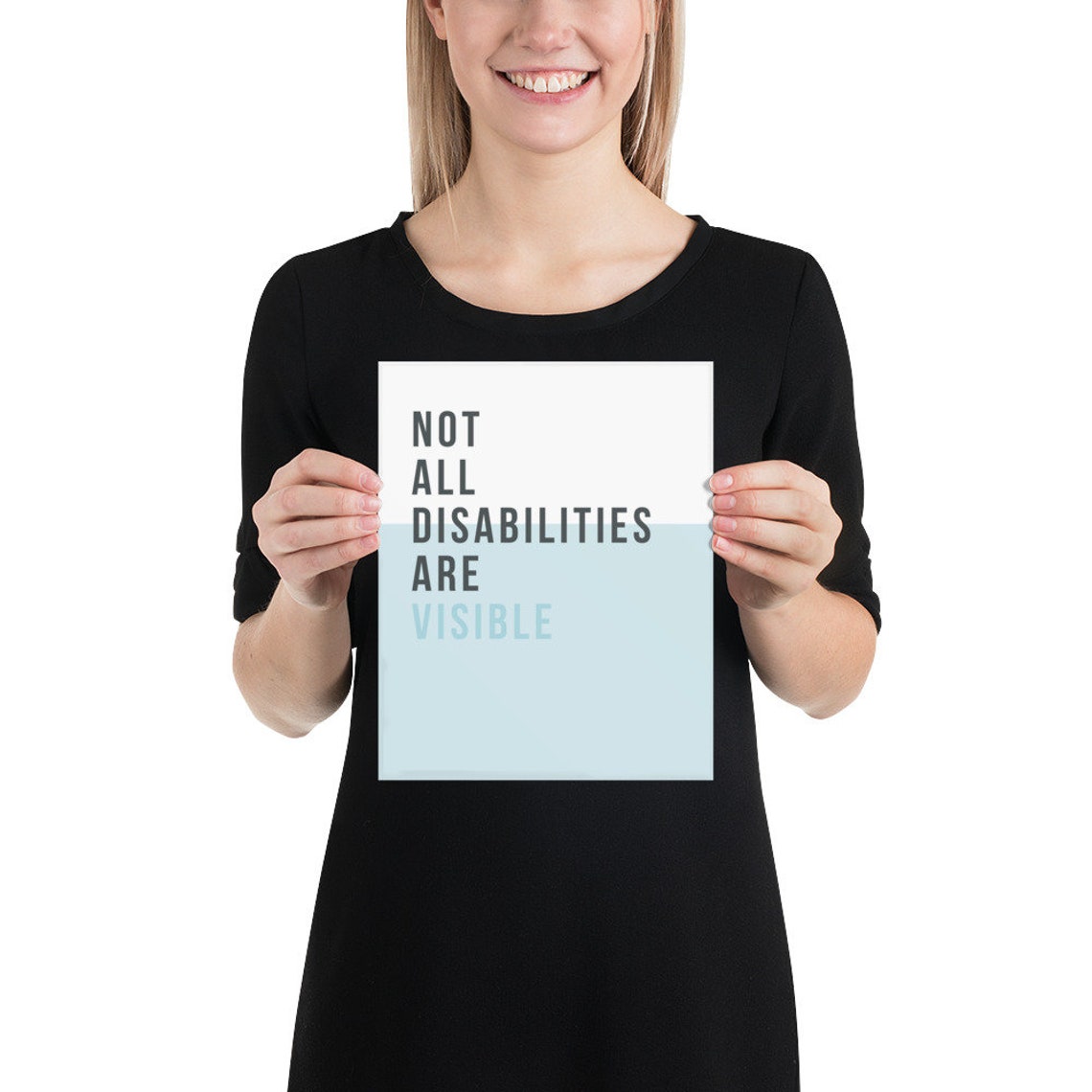 Not All Disabilities Are Visible Print Chronic Illness Wall Etsy