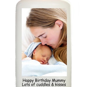 Mummy Birthday Candle Personalised gift with your own Photo and special message