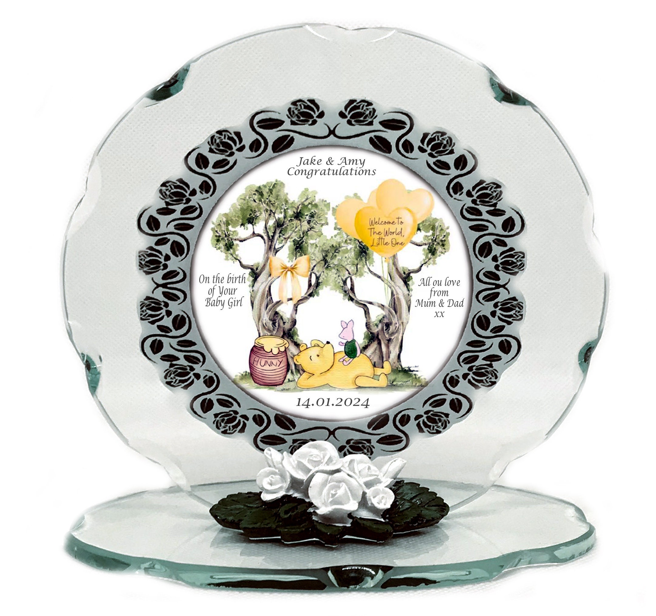New Baby Personalised Gift for Girl or Boy Beautiful Keepsake