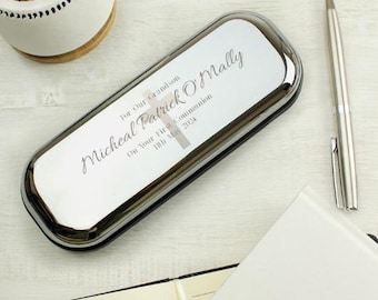 Grandson 1st Holy Communion personalised gift Pen and Box Set