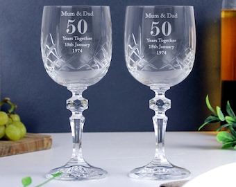Copas De Vino Leonardo 460 Ml Juego De 2 Con Grabado - Regalo De Boda - Regalos Para Bodas, Aniversarios Y Compromisos - Copa Con Nombre - España
