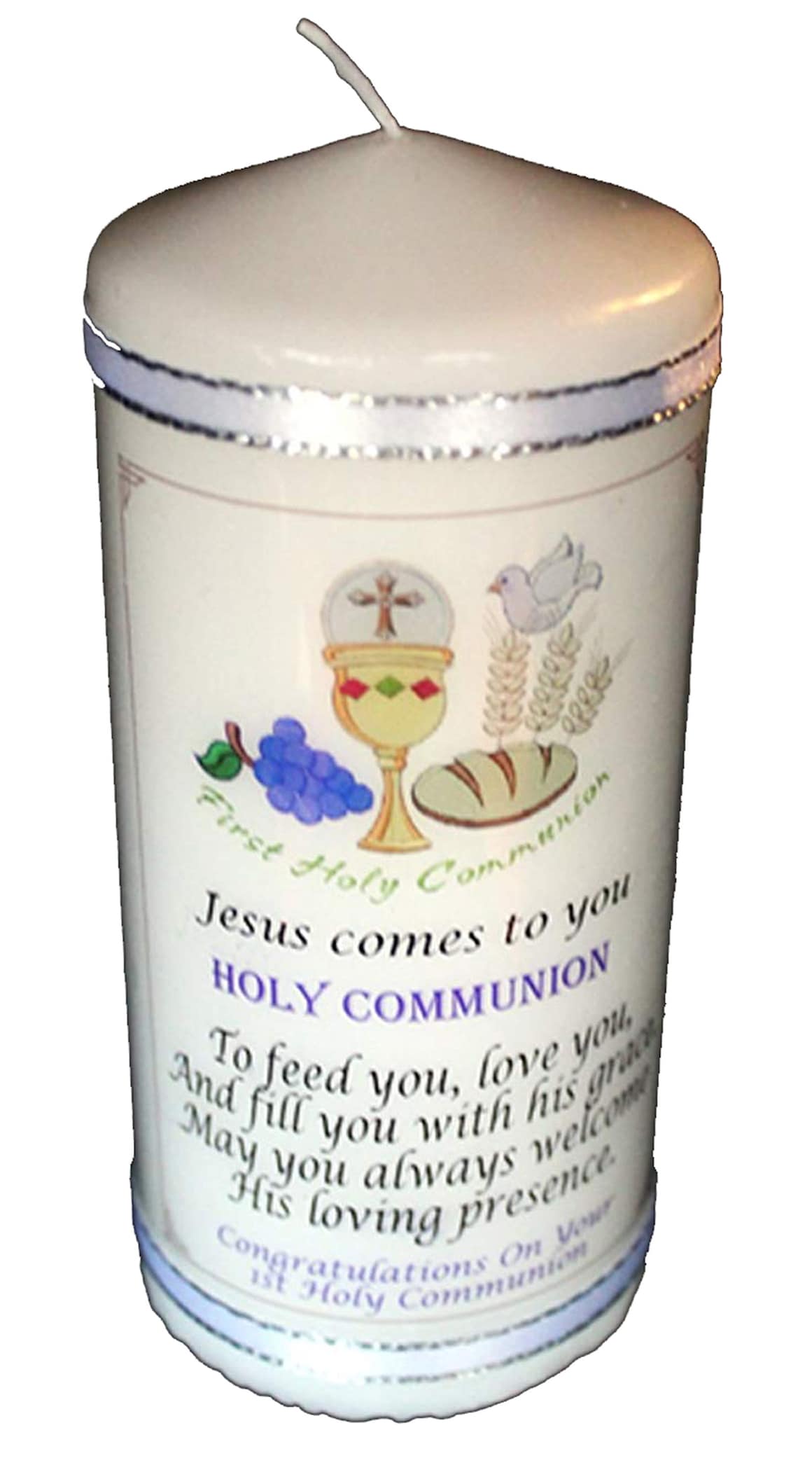 1st Holy Communion Candle Personalised Gift - Etsy