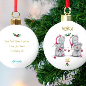 Wife Girlfriend Christmas tree bauble tree decoration personalised gift