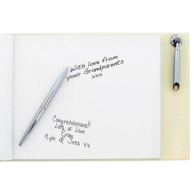 Baptism Christening Naming Day Guest Book and Pen Etsy