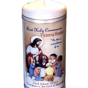 1st Holy Communion Candle personalised gift