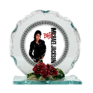 Cut Glass Photo Plaque Edition, Collectable gift for Music Fan