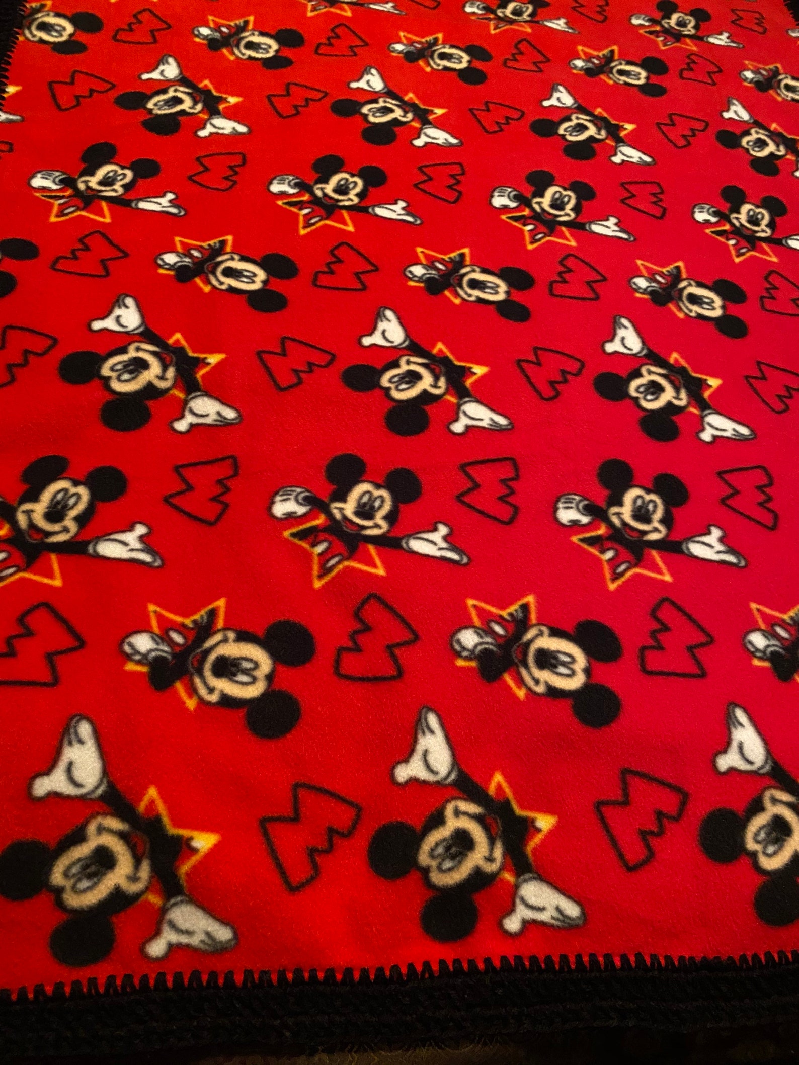 Mickey Mouse Childrens Blanket Etsy