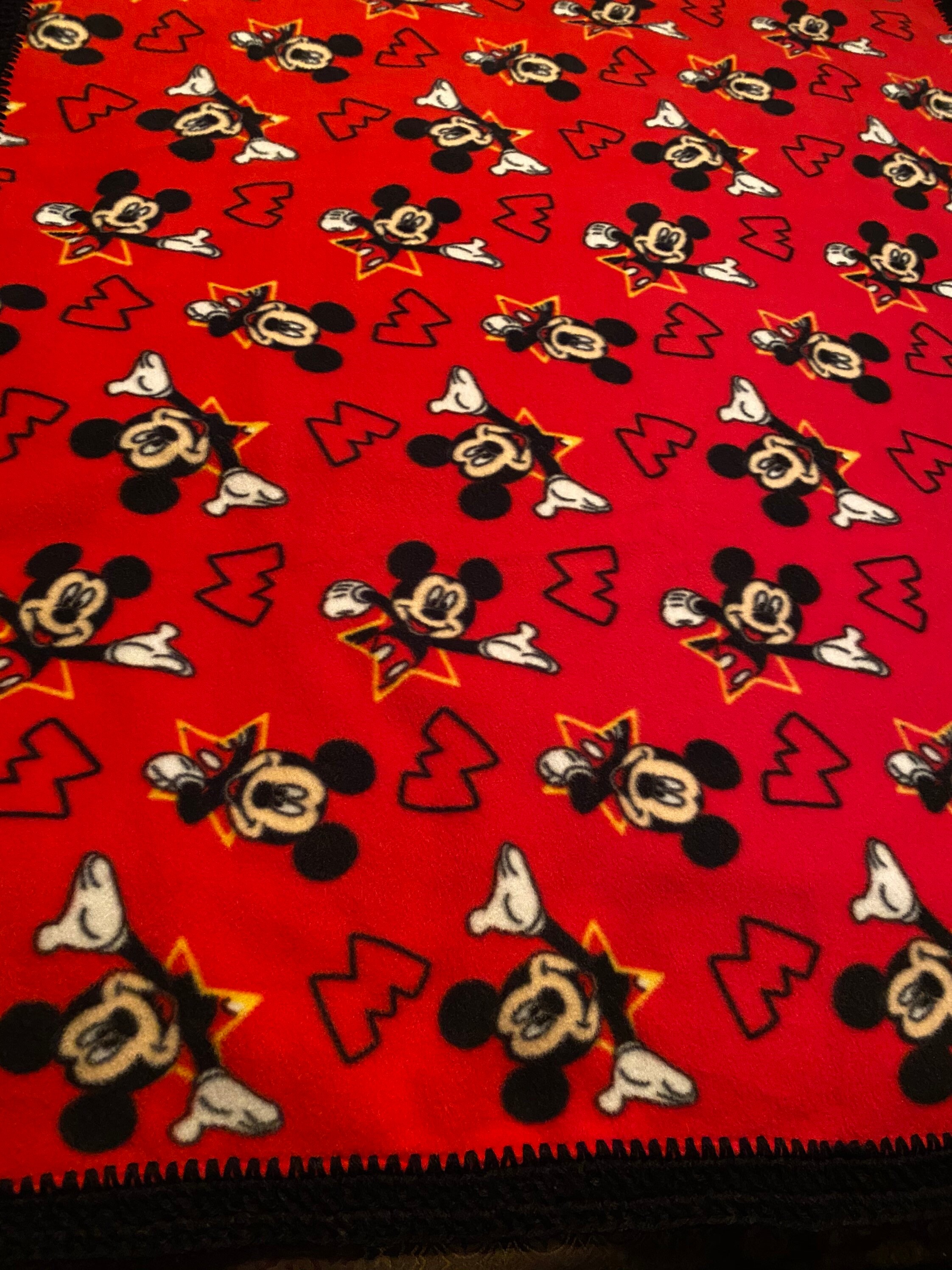 Mickey Mouse Childrens Blanket Etsy